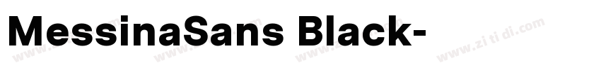 MessinaSans Black字体转换